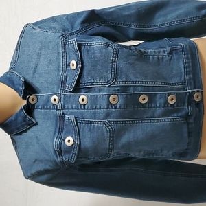 JW style denim jean jacket blue S